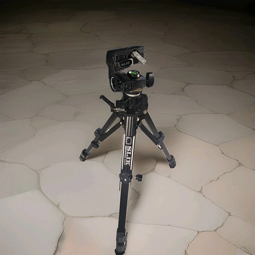 SLIK Universal U-212 Tripod w/ Pan Head PARTS Repair Broken‎ Mount